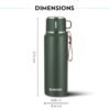 Borosil Hydra Cruise Stainless Steel 900 ml Water Bottle - Image 5