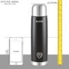 Cello Duro Flip Thermosteel Flask with Jacket is a 1-litre double wall insulated flask - Image 4