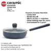 Induction Compatible Ceramic Nonstick Frying Pan 16 cm with Glass Lid - Image 5