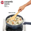 Induction Compatible Ceramic Nonstick Frying Pan 16 cm with Glass Lid - Image 3